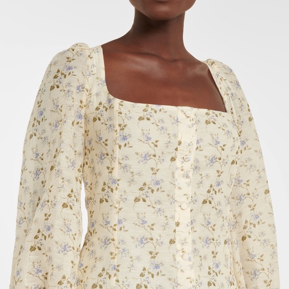 Brock Collection Tops - NWOT BROCK COLLECTION (NY) Thelma Floral Blouse Size 14 (First more like a 12)